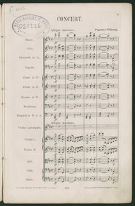 Paganini Violin Concerto No 1, op 6 by Unbekannter Künstler