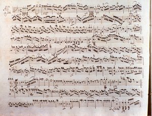 Page of musical score of a Sinfonia concertante by Pleyel by Unbekannter Künstler