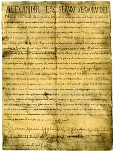 Papal bull of Pope Alexander II