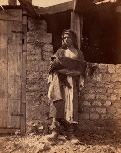 Patre of Lebanon with a kid (Photography by Charles Lallemand, 1865) by Unbekannter Künstler