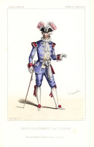 Paul Grassot as Tourangeot in Sylvandire, Theatre du Palais-Royal by Unbekannter Künstler