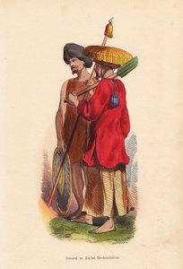 Men of Vietnam (Cochinchine): Soldier and Farmer by Unbekannter Künstler