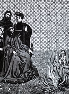 Philip II of France Condemning Disciples of the French Theologian Amaury