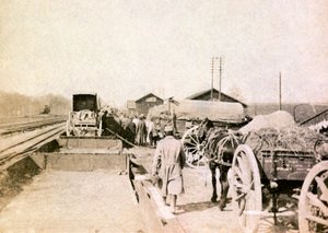 Photograph from a personal album of an infantry lieutenant during the first months of the First World War
