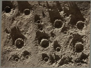 Photograph of lunar crater model by Unbekannter Künstler