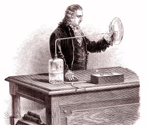 Pierre Joseph Macquer makes an experiment by Unbekannter Künstler