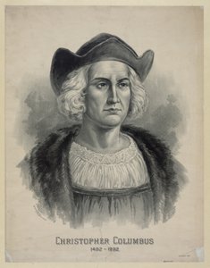 Portrait of Christopher Columbus (1451 - 1506), c.1892 (lithograph)