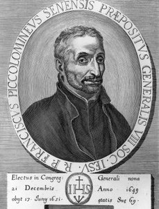 Portrait of Francesco Piccolomini (1582-1651), Italian Jesuit, Superior General of Society of Jesus from 1649 to 1651, engraving