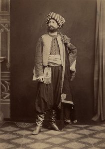 Portrait of a Man in Traditional Tunisian Dress Taken During the Expedition in Tunisia by Unbekannter Künstler
