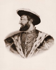 Portrait of the King of France Francois I (1494-1547) by Unbekannter Künstler