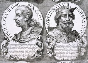 Portraits of Fruela I and Aurelius of Asturias by Unbekannt