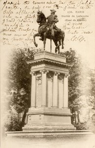 Statue of Lafayette, Cour du Louvre, Paris, France by William M. Timlin