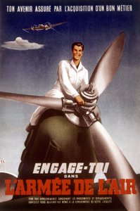 Poster for French air force to encourage young people to join the army, c. 1960 by Unbekannt