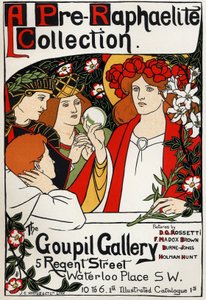 Pre-Raphaelite Exhibition at the Goupil Gallery, London, c. 1897