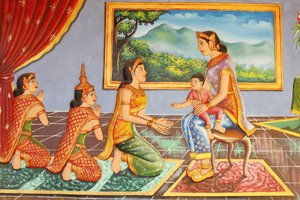 Preah Prom Rath Monastery: Life of the Buddha: Buddha