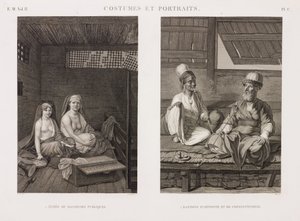 Public Dancers and Figures of Abyssinia and Constantinople by Unbekannt
