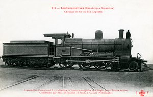 Railway Carriage of South Argentina Railways by Unbekannter Künstler
