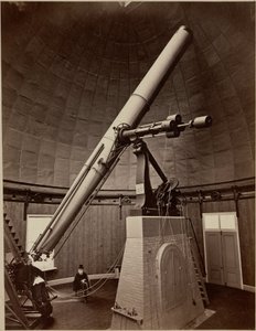 Refracting telescope with equatorial mounting, Washington DC, USA