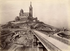 Exterior view of the Basilica of Notre Dame de la Garde, Marseille by William M. Timlin