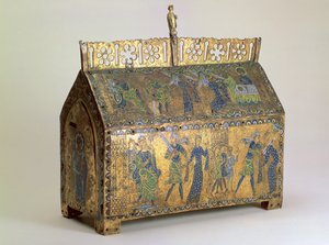 Reliquary casket with Scenes from the Life of St Valeria, Limoges, c.1175 by Unbekannt