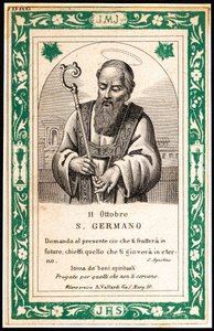 Representation of Saint Germain, Early 20th Century