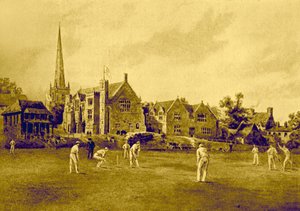 Repton School from the Cricket Field