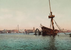 Remains of the USS Maine, Havana by Unbekannt