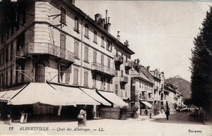 Albertville: View of the Quai des Allobroges by William M. Timlin