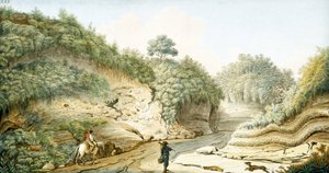 Road Leading from Grotto of Pausilipo to Pianura, Kingdom of Naples by Unbekannter Künstler