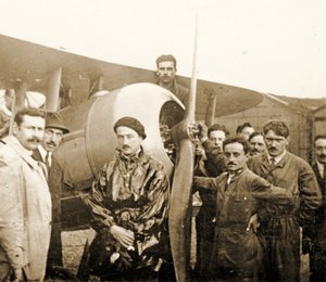 Roland Garros by his plane