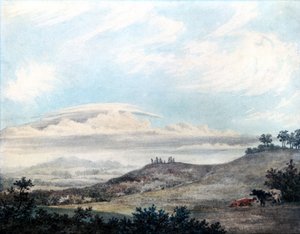 Rural landscape and cloud study by Luke Howard, c 1808-1811