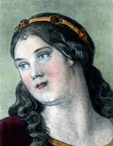 Saint Elizabeth as a teenager