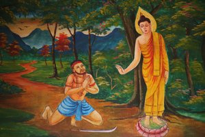 Scene from the Life of the Buddha, Vientiane, Laos by Unbekannt
