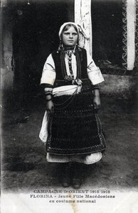 Portrait of a Macedonian Girl in National Costume by William M. Timlin