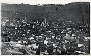 Serbia, Monastir: general view of the city, Monastir is called desormais Bitola and is located in Macedonia - Postcard 1914-1918 by William M. Timlin
