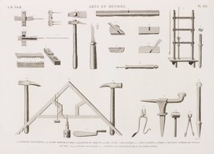 Series of Illustrations of Tools