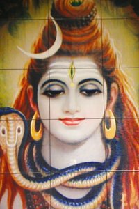 Shree Hindu temple, Leicester, Shiva mosaic, United Kingdom by Unbekannt