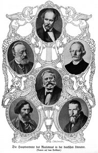 Six famous German realist writers
