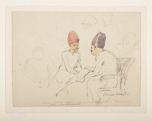 Sketch of Sir Cowasji Jehangir by Unbekannter Künstler