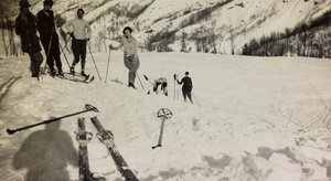 Skiers at Abetone