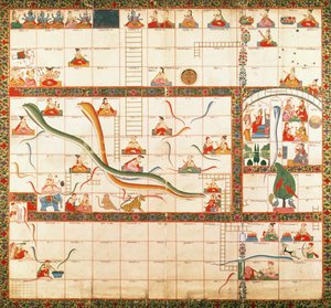Snakes and Ladders - the path to heaven or hell, mid 18th century
