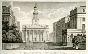 St Mary-le-bone Church, New Road by Unbekannt