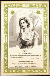 St. Theodora by Unbekannter Künstler