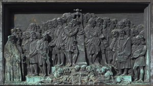 Strasbourg, Bas-relief of the Sculpture of Gutenberg, Europe