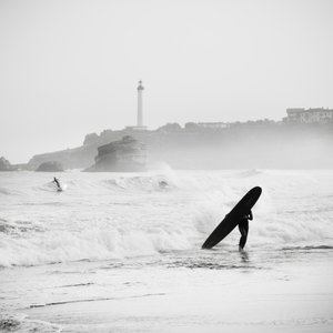 Surf at Grand Plage, France, 2012 by Leopold Blonder