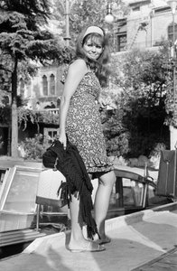The Actress Claudia Cardinale at the International Film Festival in Venice Lido - 1965