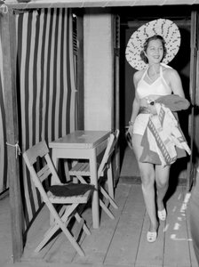 The Actress Maria Montez at the International Film Festival of Venice - 1950