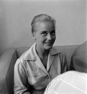 The Actress Maria Schell at XVII International Film Festival in Venice Lido - 1956