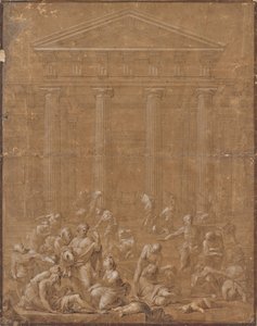 Temple Scene by Unbekannter Künstler