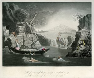 The Beginning of the Flood - Bible by Unbekannter Künstler